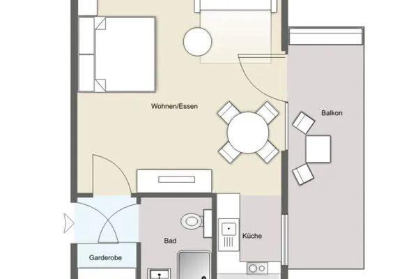 Grundriss  Lütje Füürtoorn