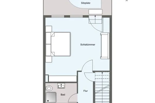 Grundriss  Appartement Deichrose