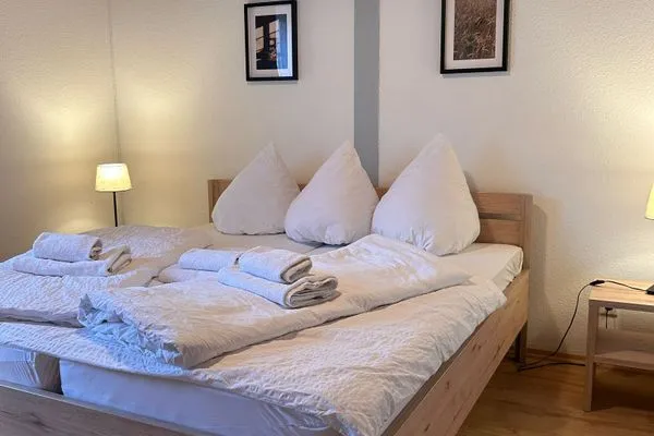 Schlafzimmer  Ferienwohnung Wattverliebt Pellworm