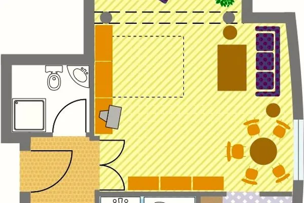 Grundriss  Villa Marfa, Whg. 03