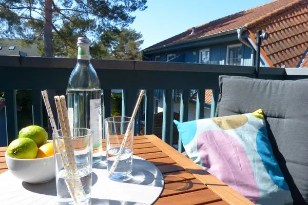 Blick vom Balkon  Ferienwohnung Strand 8