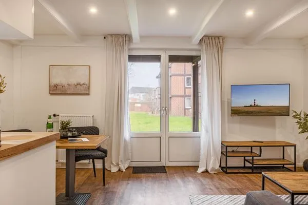 Wohnzimmer  Ferienwohnung Meerzeit Pellworm