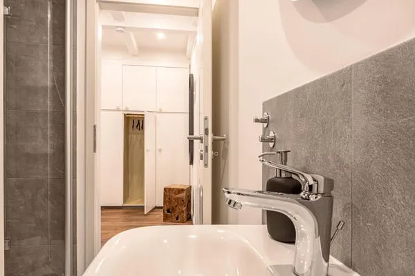 Badezimmer  Ferienwohnung Meerzeit Pellworm