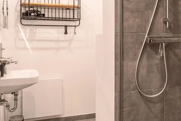 Badezimmer  Ferienwohnung Meerzeit Pellworm