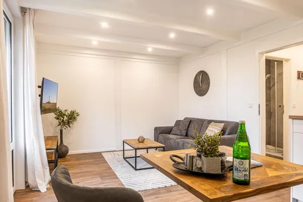 Wohnzimmer  Ferienwohnung Meerzeit Pellworm