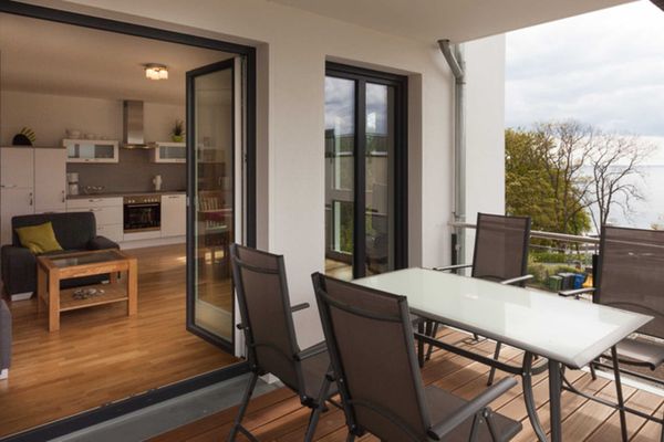Balkon mit Ostseeblick