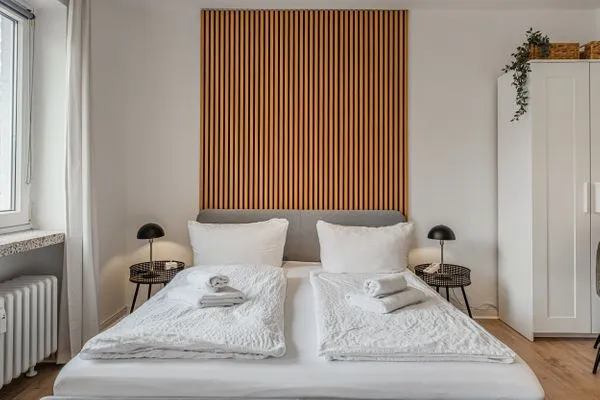 Bett  Ferienwohnung Förde-Stübchen Eckernförde