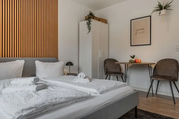 Bett  Ferienwohnung Förde-Stübchen Eckernförde