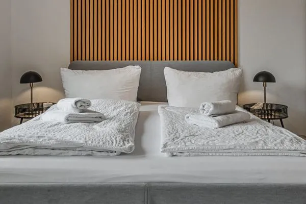 Bett  Ferienwohnung Förde-Stübchen Eckernförde