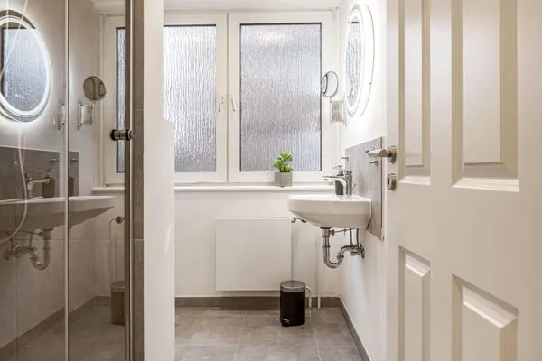 Badezimmer  Ferienwohnung Küstenglück Pellworm