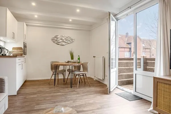 Wohnzimmer  Ferienwohnung Pellwormer Küstenkind