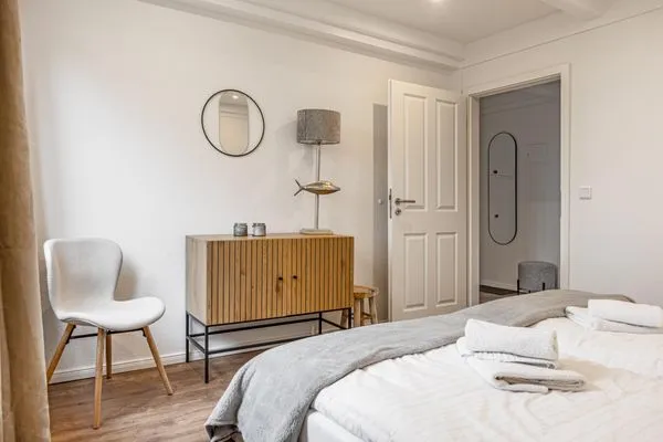 Schlafzimmer  Ferienwohnung Pellwormer Küstenkind