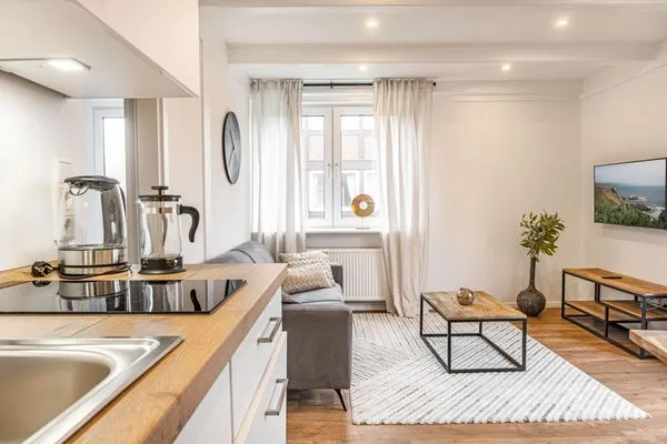 Wohnzimmer  Ferienwohnung Wattenmeer Auszeit Pellworm