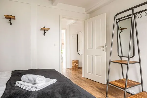 Schlafzimmer  Ferienwohnung Wattenmeer Auszeit Pellworm