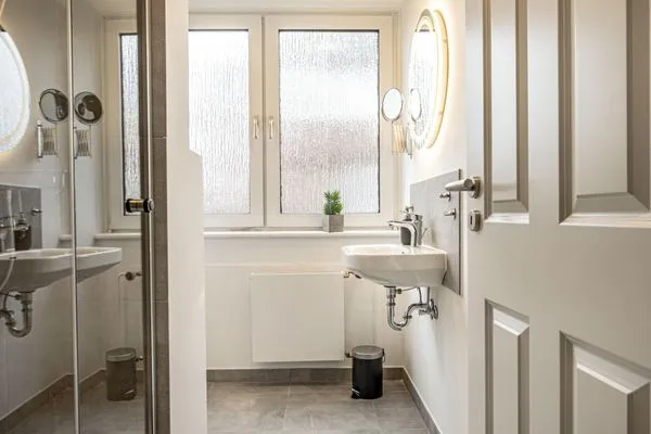 Badezimmer  Ferienwohnung Wattenmeer Auszeit Pellworm