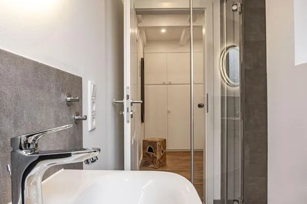 Badezimmer  Ferienwohnung Wattenmeer Auszeit Pellworm