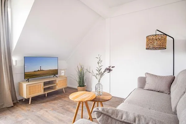 Wohnzimmer  Ferienwohnung Friesisch Nordisch echt Pellworm