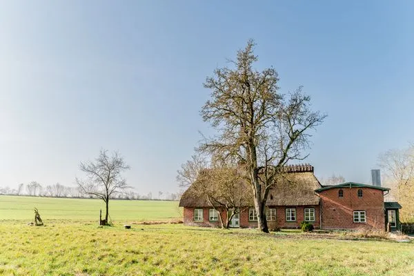 Reehus Mühlenlund mitten im Grünen  Ferienwohnung Teve im Reethus Mühlenlund