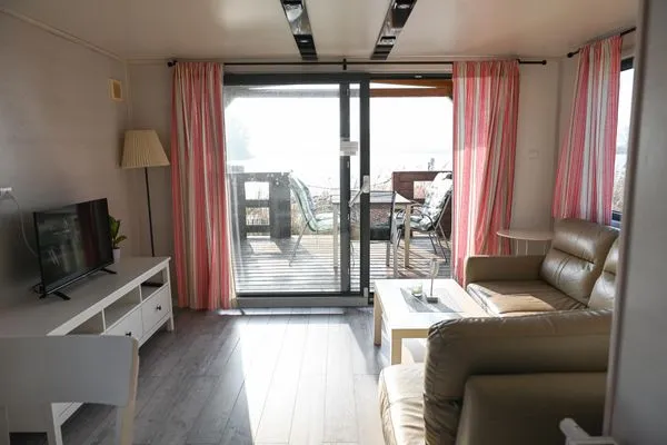 Wohnzimmer Ferienpark Süderstapel - Eiderufer 1 Hundefreundlich