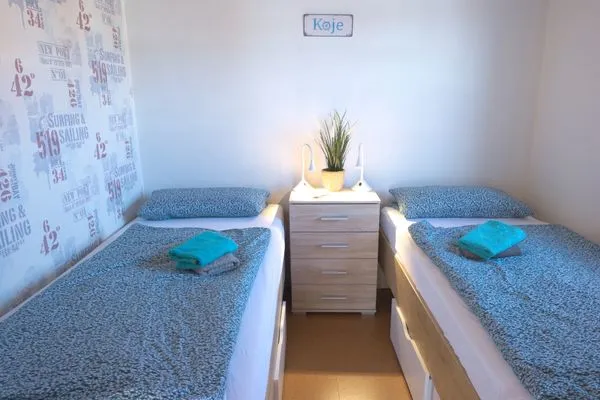 Schlafzimmer  Ferienwohnung Strandnest