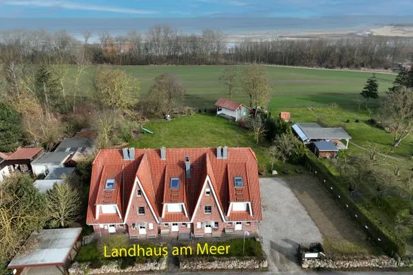 Vogelperspektive Landhaus am Meer Avalee