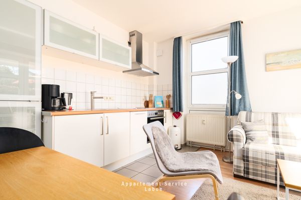  Ferienwohnung La Böe Laboe - Wohnzimmer