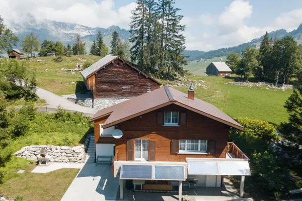 Bird's eye view  Chalet Chapfwald