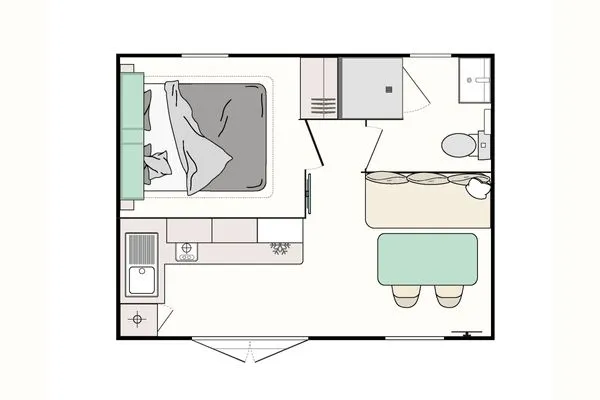 Grundriss Ferienpark Süderstapel - Eidernest 1 Hundefreundlich
