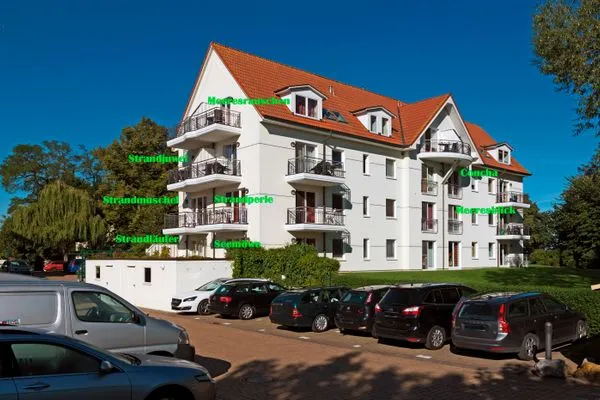 Main view Ostsee Residenz Meeresblick Strandmuschel