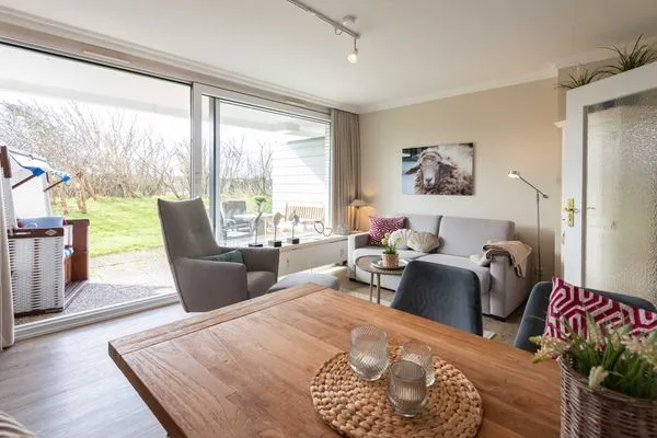 Wohnzimmer  Strandlust im Haus Cäcilia