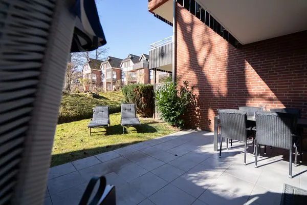 Terrasse  Ferienwohnung "Relax & Meer"