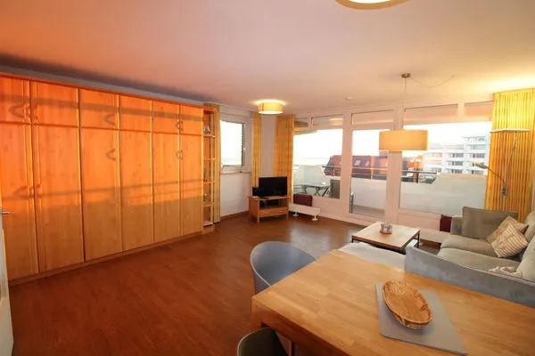 Wohnzimmer Panorama Whg 77, 5.OG