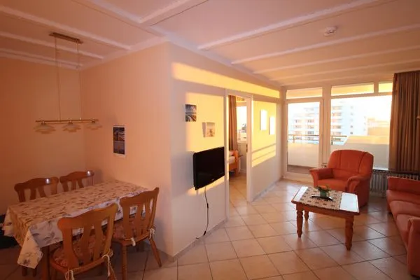 Wohnzimmer Panorama Whg 80, 5. OG