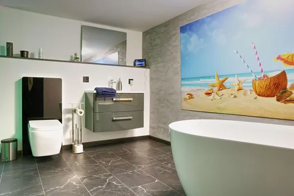 Hochwertiges Badezimmer  Ferienapartment Zur guten Quelle