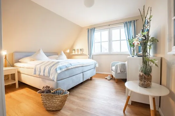 Schlafzimmer  Ferienhaus Seeschwalbe 55