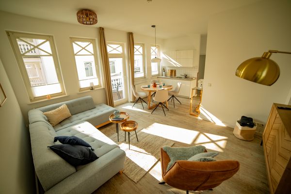 Wohnbereich mit Schlafsofa