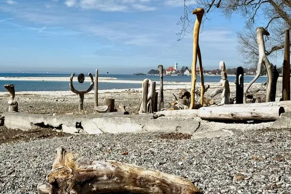  Ferienhaus am See Wasserburg - Privater Seezugang