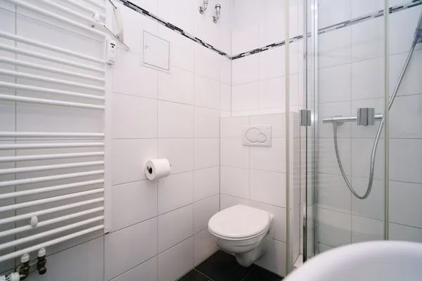 Badezimmer Ferienpark Sierksdorf Strandglück mit Meerblick