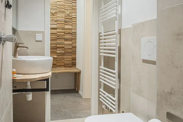 Badezimmer  Ferienwohnung Meeresbrise Eckernförde