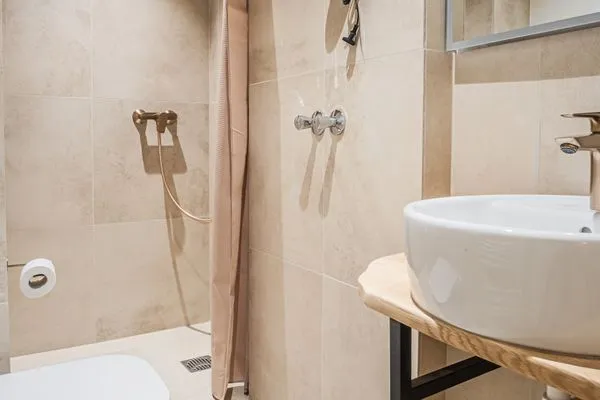 Badezimmer  Ferienwohnung Meeresbrise Eckernförde