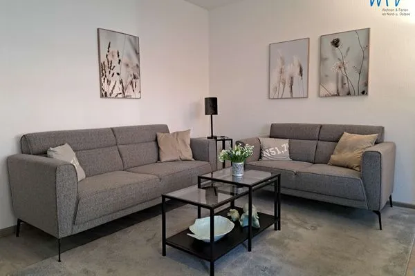 Wohnzimmer Haus Bonhuis Ferienwohnung Gartenblick