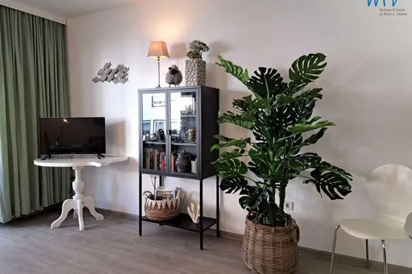 Wohnzimmer Haus Bonhuis Ferienwohnung Gartenblick