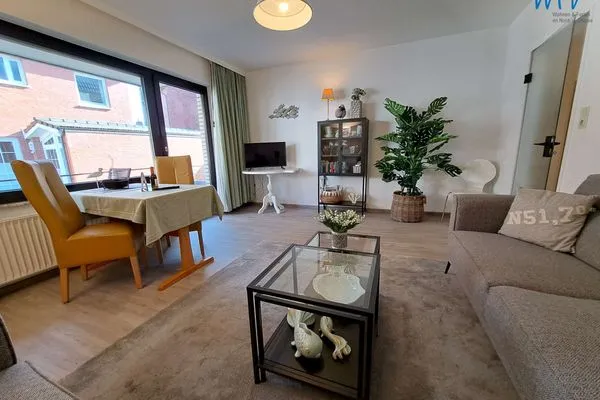 Wohnzimmer Haus Bonhuis Ferienwohnung Gartenblick