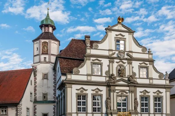  Ferienwohnung Uschis Sommergarten Seenahes Allgäu - Rathaus_Wangen@GregorLengler