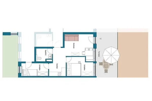 Strandburg "Tiefblau" 01.b-16  Strandburg "Tiefblau" 01.b