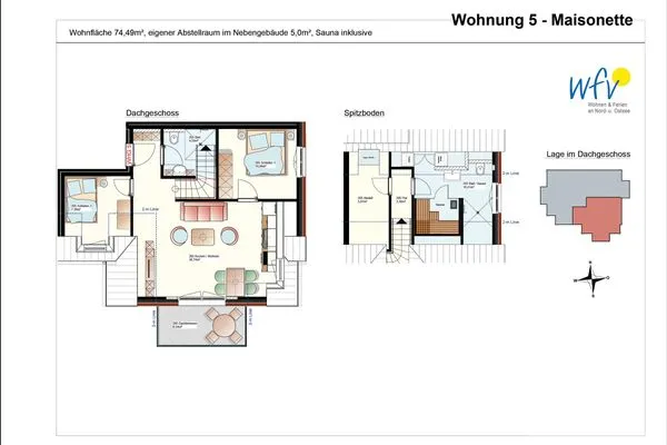 Grundriss Haus Casper Ferienwohnung Sünnblick