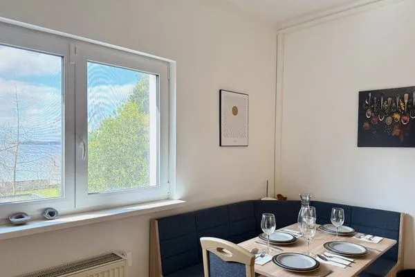  Ferienwohnung Gärtnerhäusle Nonnenhorn - Essbereich