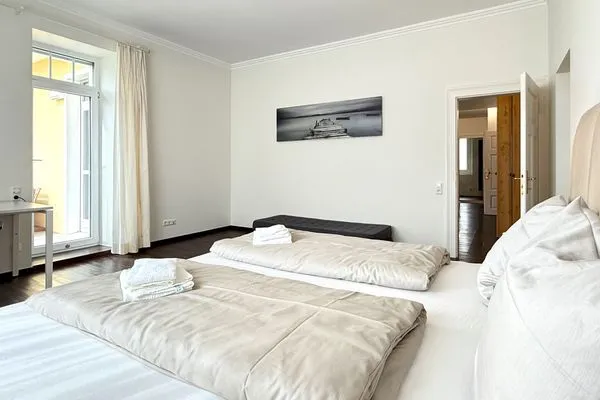 Ferienanlage Seeperle49 Ferienwohnung Seeperle49 Nonnenhorn - Schlafzimmer 2 - Doppelbett