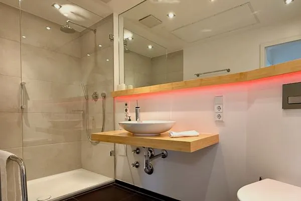  Ferienwohnung Morgensonne Langenargen - Dusche im Badezimmer