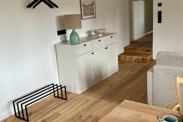  Fährmanns Hüs Wohnung Achterdeck Nebel - Wohnzimmer